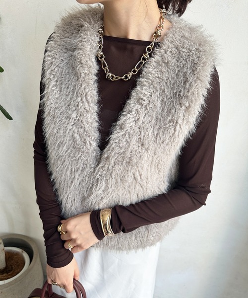 シアーラウンドTEE（Tシャツ/カットソー）｜DouDou（ドゥドゥ）