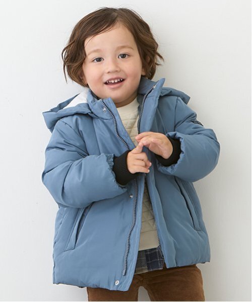 petit main（プティマイン）の「ダウンジャケット（ダウンジャケット/コート・キッズ・キャメル/ブルー/ネイビー・90cm/80ｃｍ/130cm/120cm/100cm/110cm）」の12枚目の写真