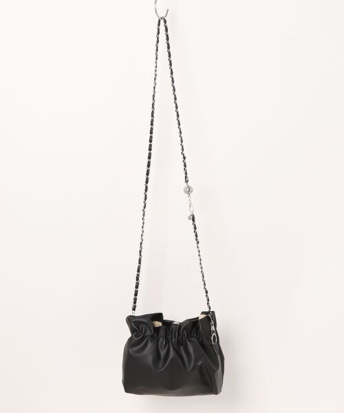 VIBGYOR（ヴィブジョー）の「FReePLACe/巾着デザインチェーンバッグ X12331（ショルダーバッグ・レディース・シルバー/ブラウン/ブラック・FREE）」の10枚目の写真