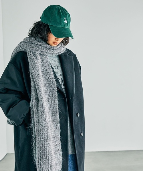 LEPSIM（レプシィム）の「ラメニットストール　152656（ストール/ショール・レディース・ブラック/チャコールグレー・ONE SIZE）」の12枚目の写真