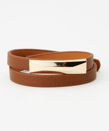 Another Edition | メタルダブルベルトブレスレット/ AE MTL W BELT BR(ブレスレット)