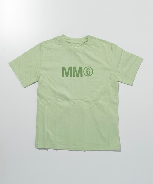MM6 Maison Margiela（ｴﾑｴﾑｼｯｸｽ ﾒｿﾞﾝ ﾏﾙｼﾞｪﾗ）の「MM6 Maison Margiela(エムエムシックス メゾン マルジェラ)Kids & Junior ブランドロゴ半袖Tシャツカットソー3枚セット（Tシャツ/カットソー・キッズ・ライトグリーン/ホワイト・4Y/6Y/8Y/10Y/12Y/14Y/16Y）」の3枚目の写真