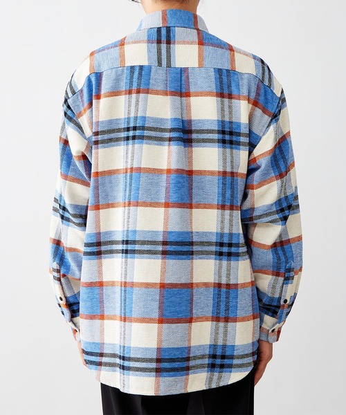 B.C STOCK（ベーセーストック）の「モールチェックリラックスシャツ（シャツ/ブラウス・メンズ・ブルー系その他/ブラウン/グリーン・MEDIUM/LARGE）」の19枚目の写真