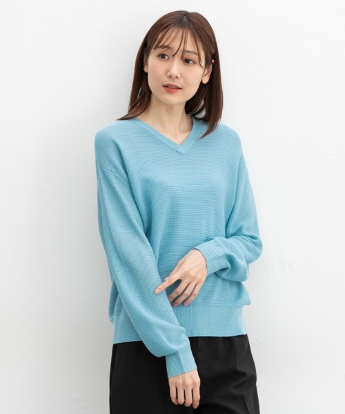 【美品】ジャックバニー　Vネックニット5  L相当 美品】ジャックバニー Vネックニット5 L相当