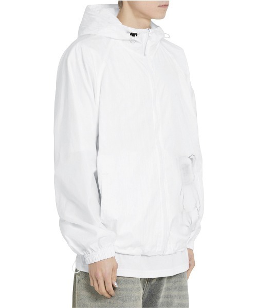OY(オーワイ)の「『OY/オーワイ』 ODOLLY SHEER SHELL WINDBREAKER/オードリー ウインドブレーカー(その他アウター・レディース・ブラック/ホワイト・M/L)」の3枚目の写真