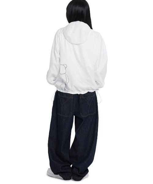 OY(オーワイ)の「『OY/オーワイ』 ODOLLY SHEER SHELL WINDBREAKER/オードリー ウインドブレーカー(その他アウター・レディース・ブラック/ホワイト・M/L)」の8枚目の写真