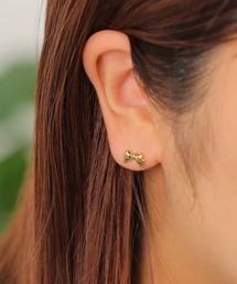 リボンデザイン ピアス(片耳用) ピアス（片耳用）（リボンモチーフ）ファッション通販 - ZOZOTOWN
