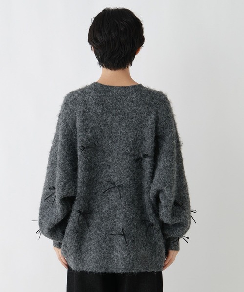 RAGEBLUE（レイジブルー）の「リボンモチーフシャギーニット（ニット/セーター・レディース・ブラウン/グレー・FREE）」の14枚目の写真