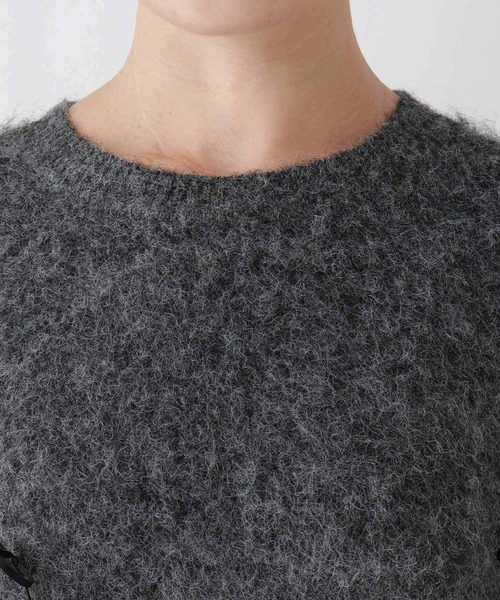 RAGEBLUE（レイジブルー）の「リボンモチーフシャギーニット（ニット/セーター・レディース・ブラウン/グレー・FREE）」の15枚目の写真