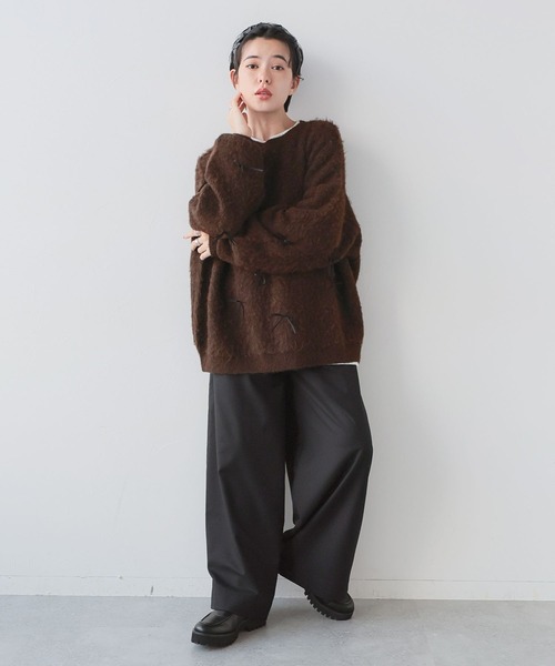 RAGEBLUE（レイジブルー）の「リボンモチーフシャギーニット（ニット/セーター・レディース・ブラウン/グレー・FREE）」の20枚目の写真