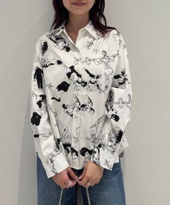 アートフラワーボウタイブラウス（シャツ/ブラウス）｜rienda