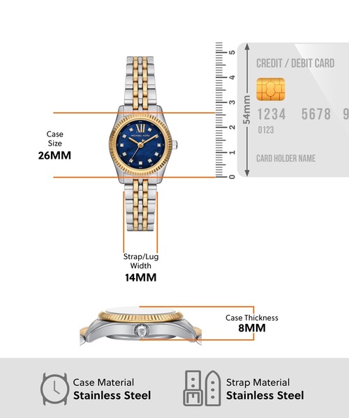 MICHAEL KORS(マイケルコース)の「マイケル・コース 腕時計 レディース アナログ ステンレス MK4865(アナログ腕時計・レディース・マルチ・FREE)」の3枚目の写真