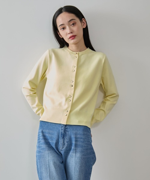 VIS(ビス)の「【洗える】ダブルハートボタンカーディガン(カーディガン/ボレロ・レディース・ターコイズブルー/ブラック/イエロー系その他/ホワイト・FREE)」の17枚目の写真