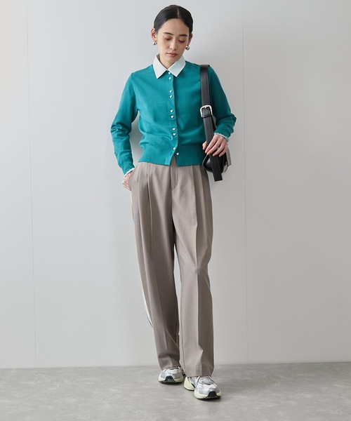 VIS(ビス)の「【洗える】ダブルハートボタンカーディガン(カーディガン/ボレロ・レディース・ターコイズブルー/ブラック/イエロー系その他/ホワイト・FREE)」の21枚目の写真