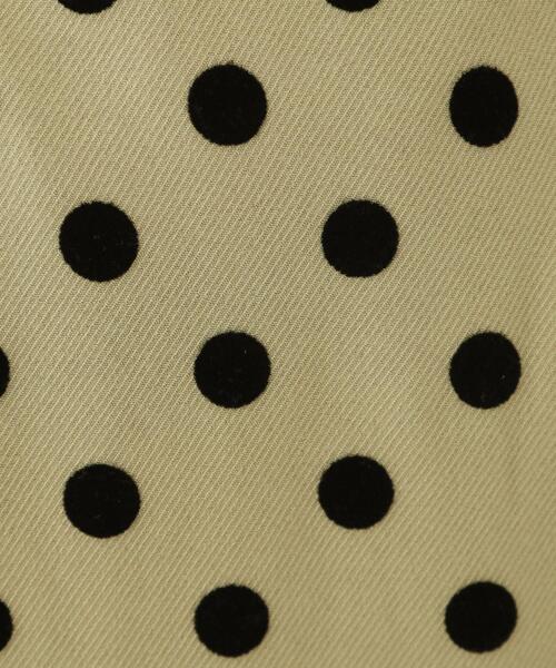 DRESKIP（ドレスキップ）の「【S-LL】華やかさ引き立つ フロッキードット ナロースカート（スカート・レディース・チャコールグレー/オリーブ/ベージュ・01/02/03/04）」の11枚目の写真