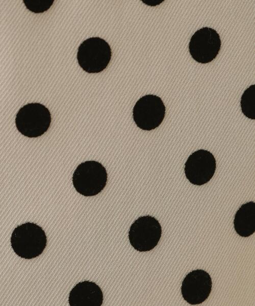 DRESKIP（ドレスキップ）の「【S-LL】華やかさ引き立つ フロッキードット ナロースカート（スカート・レディース・チャコールグレー/オリーブ/ベージュ・01/02/03/04）」の15枚目の写真