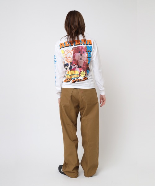 RNA(アールエヌエー)の「R4319 ALT刺繍ワイドストレート(その他パンツ・レディース・ダークベージュ/ピンク・MEDIUM)」の7枚目の写真