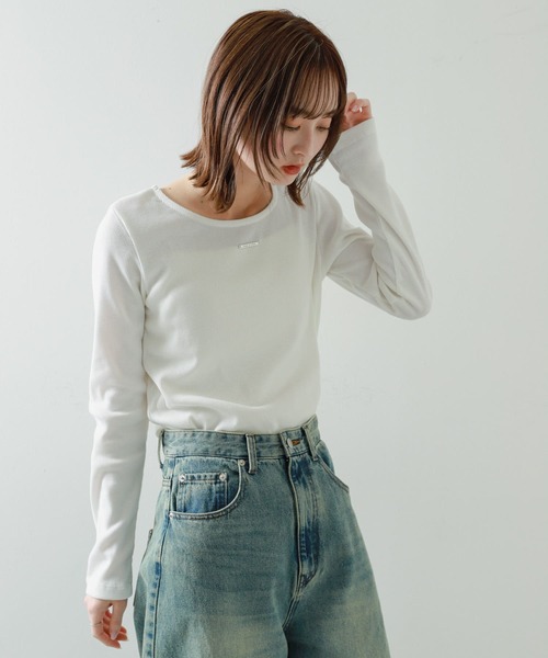 SENSE OF PLACE by URBAN RESEARCH（センスオブプレイスバイアーバンリサーチ）の「プレートツキバレエネックトップ（Tシャツ/カットソー・レディース・ピンク/グレー/チャコールグレー/オフホワイト・ONE）」の11枚目の写真