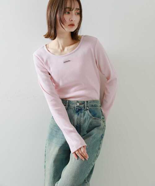 SENSE OF PLACE by URBAN RESEARCH（センスオブプレイスバイアーバンリサーチ）の「プレートツキバレエネックトップ（Tシャツ/カットソー・レディース・ピンク/グレー/チャコールグレー/オフホワイト・ONE）」の17枚目の写真