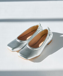 un dix cors | 晴雨兼用シャーリングカッターバレエパンプス(パンプス)