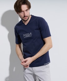 激シルケットVネック半袖Tシャツ