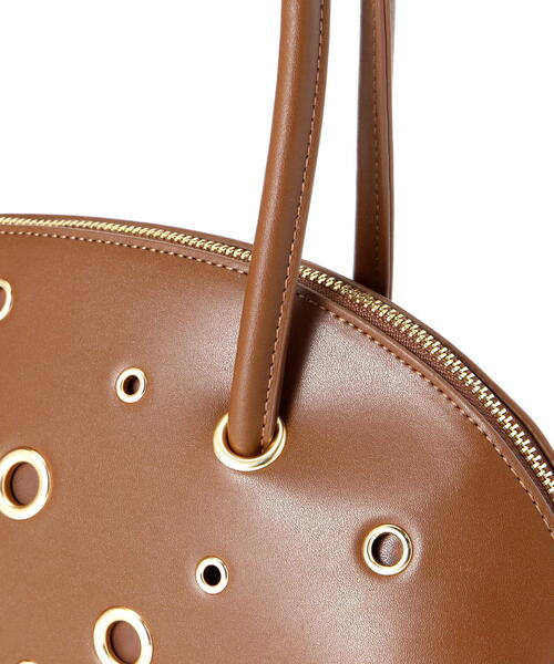 NATURAL BEAUTY BASIC（ナチュラルビューティーベーシック）の「◇【Oggi掲載】MINIアイレットボストンバッグ（ボストンバッグ・レディース・ブラック/ブラウン・ﾌﾘ-）」の9枚目の写真