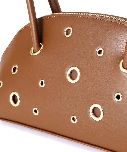 NATURAL BEAUTY BASIC（ナチュラルビューティーベーシック）の「◇【Oggi掲載】MINIアイレットボストンバッグ（ボストンバッグ・レディース・ブラック/ブラウン・ﾌﾘ-）」の10枚目の写真