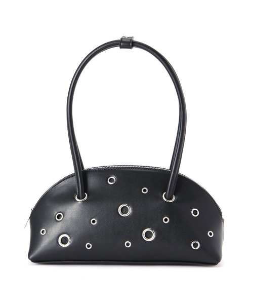 NATURAL BEAUTY BASIC（ナチュラルビューティーベーシック）の「◇【Oggi掲載】MINIアイレットボストンバッグ（ボストンバッグ・レディース・ブラック/ブラウン・ﾌﾘ-）」の3枚目の写真