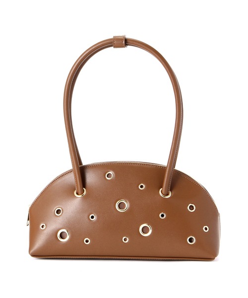 NATURAL BEAUTY BASIC（ナチュラルビューティーベーシック）の「◇【Oggi掲載】MINIアイレットボストンバッグ（ボストンバッグ・レディース・ブラック/ブラウン・ﾌﾘ-）」の4枚目の写真