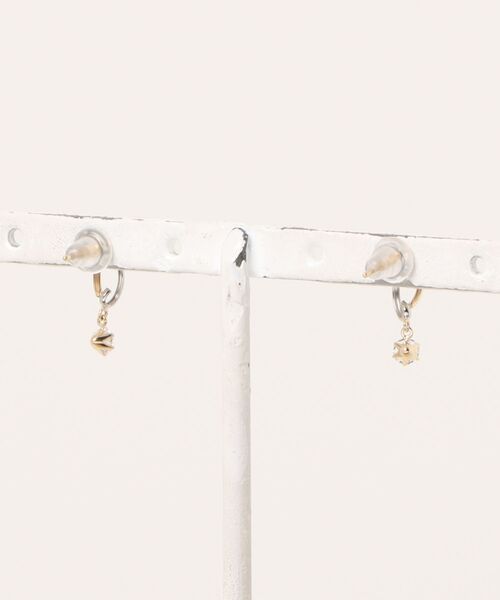 ESTELLE（エステール）の「K10 イエローゴールド/プラチナ キュービックジルコニア ピアス ESTELLE/エステール（ピアス（両耳用）・レディース・イエローゴールド・-）」の6枚目の写真