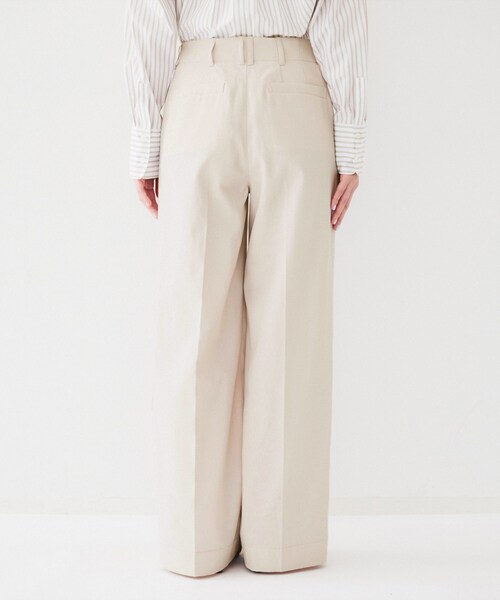 UNTITLED（アンタイトル）の「コットンライク ワイドストレートパンツ（その他パンツ・レディース・ライトグレー系9/ベージュ・00/01/02/03/04/42/44/46/48/50）」の14枚目の写真