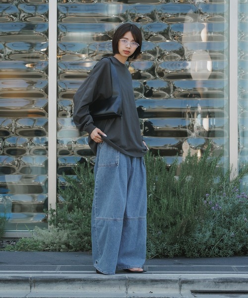 FUZZYKON 変形　デニム ワンフォークロージング 1111clothing ◇バルーンカーゴ ライン