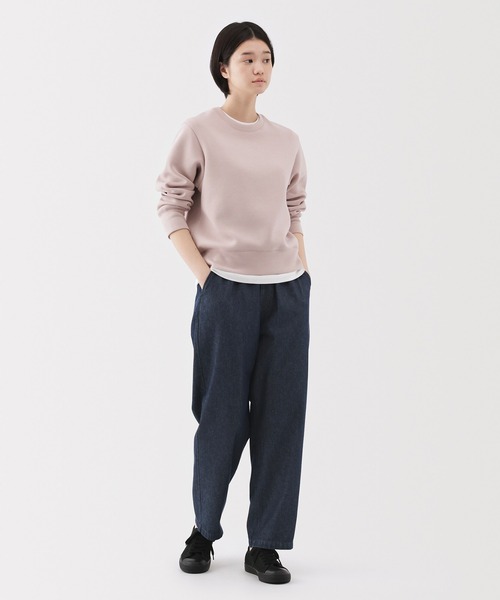 無印良品（ムジルシリョウヒン）の「婦人　洗いざらし　デニムイージーテーパードパンツ（デニムパンツ・レディース・ダークネイビー/ブルー・XL/L/M/S/XS）」の8枚目の写真