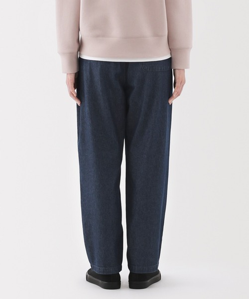 無印良品（ムジルシリョウヒン）の「婦人　洗いざらし　デニムイージーテーパードパンツ（デニムパンツ・レディース・ダークネイビー/ブルー・XL/L/M/S/XS）」の10枚目の写真