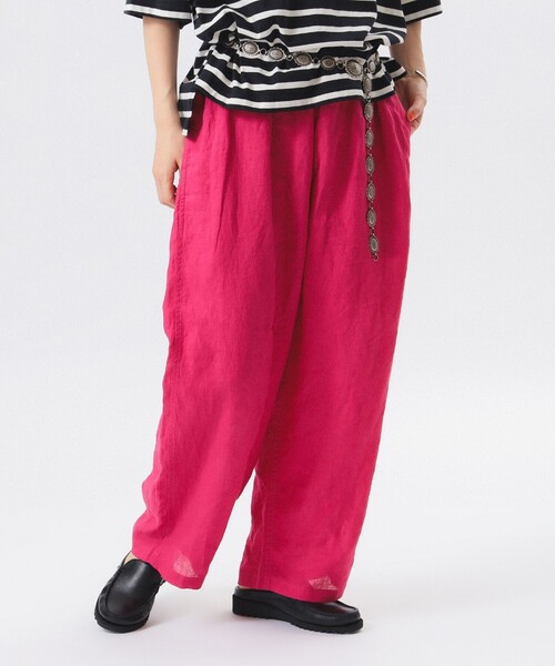 BEAMS BOY（ビームスボーイ）の「リネン ソリッド イージーパンツ（その他パンツ・レディース・レッド系その他3/ブラック/ブルー・ONE SIZE）」の13枚目の写真