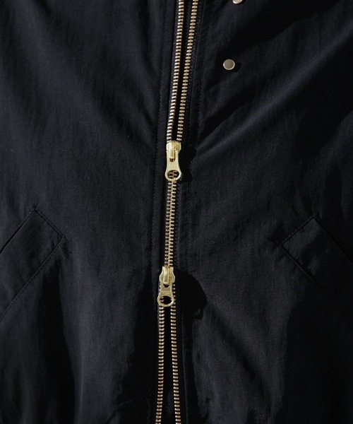 NANO universe（ナノユニバース）の「撥水ナイロンリブブルゾン（ブルゾン・レディース・グレー系その他4/ブラック・FREE）」の5枚目の写真