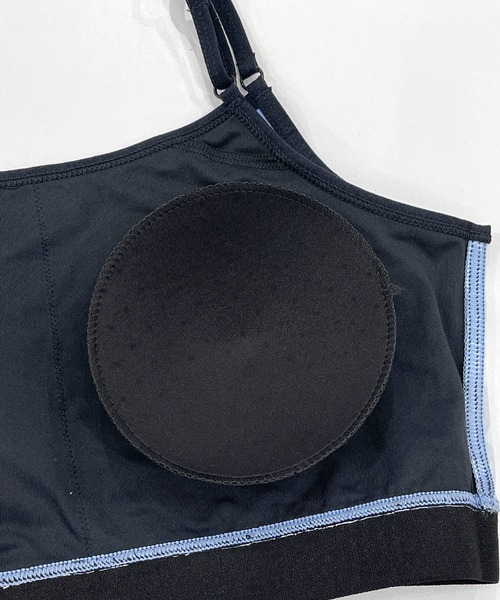 PUMA(プーマ)の「PUMA プーマ レディース ストレッチ 吸水速乾 接触冷感 紫外線対策 鉱石練り込み ハーフトップ スポーツブラ 下着(スポーツブラ・レディース・ピンク/ブラック/サックスブルー・M/L/LL)」の8枚目の写真