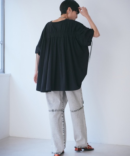 セール】(mici)バックギャザープルオーバー（Tシャツ/カットソー