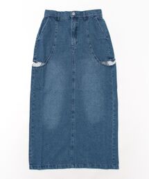 STYLEBLOCK | デニムサイドカットアウトスカート(デニムスカート)