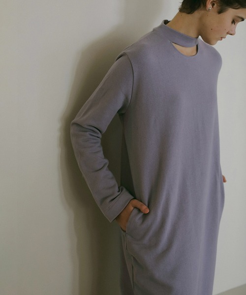 セール】SLASH NECK DRESS（ワンピース）｜MANOF（マノフ）の