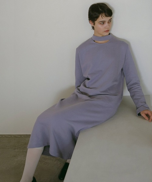セール】SLASH NECK DRESS（ワンピース）｜MANOF（マノフ）の