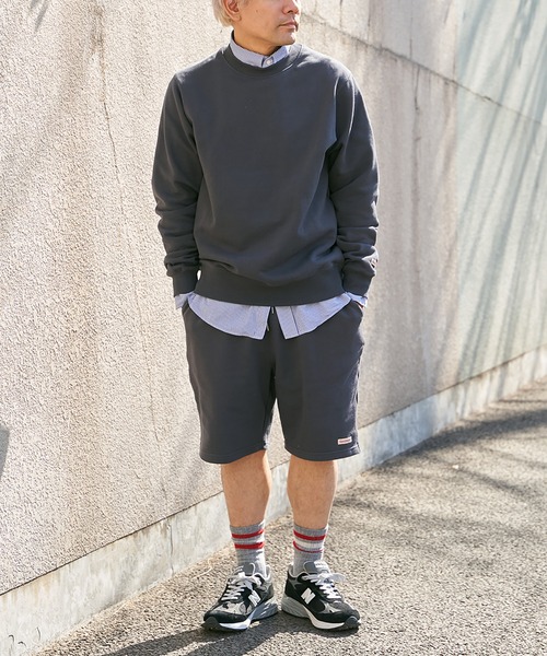 Goodwear(グッドウェア)の「【Goodwear】ウエストリブスウェットショートパンツ(その他パンツ・メンズ・ブラック/オフホワイト/グレー/チャコール/ネイビー・S/M/L/LL)」の6枚目の写真