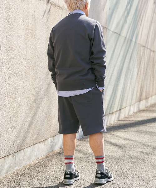 Goodwear(グッドウェア)の「【Goodwear】ウエストリブスウェットショートパンツ(その他パンツ・メンズ・ブラック/オフホワイト/グレー/チャコール/ネイビー・S/M/L/LL)」の8枚目の写真