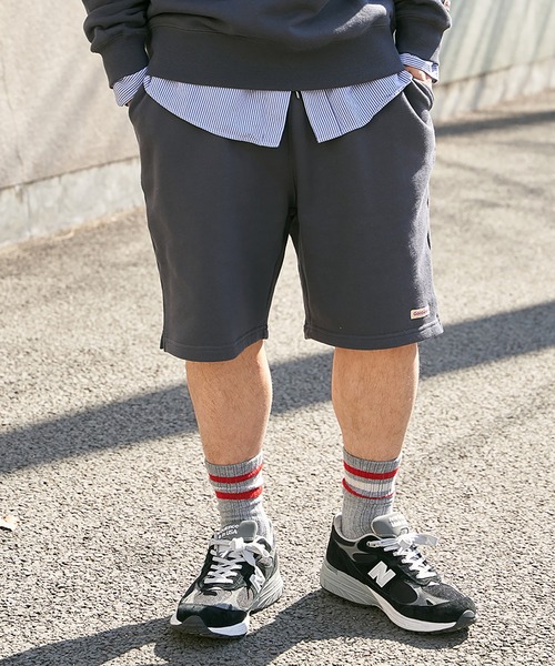 Goodwear(グッドウェア)の「【Goodwear】ウエストリブスウェットショートパンツ(その他パンツ・メンズ・ブラック/オフホワイト/グレー/チャコール/ネイビー・S/M/L/LL)」の10枚目の写真