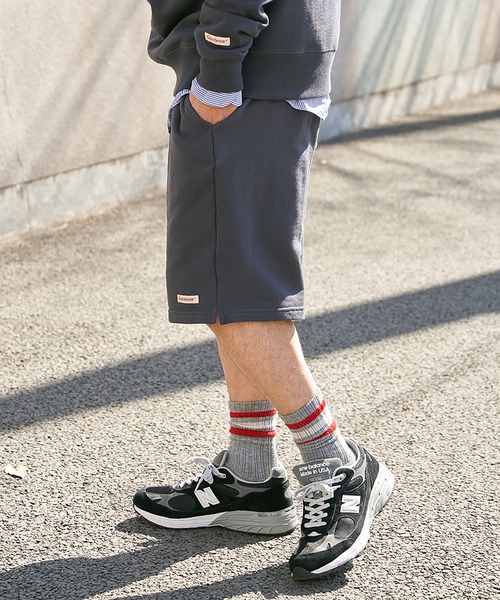 Goodwear(グッドウェア)の「【Goodwear】ウエストリブスウェットショートパンツ(その他パンツ・メンズ・ブラック/オフホワイト/グレー/チャコール/ネイビー・S/M/L/LL)」の11枚目の写真