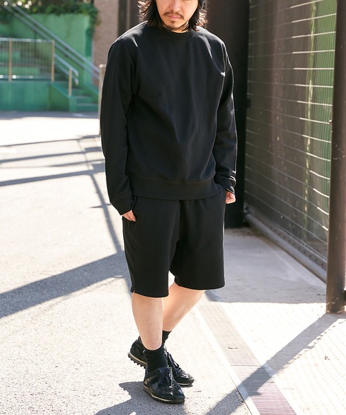 Goodwear(グッドウェア)の「【Goodwear】ウエストリブスウェットショートパンツ(その他パンツ・メンズ・ブラック/オフホワイト/グレー/チャコール/ネイビー・S/M/L/LL)」の16枚目の写真