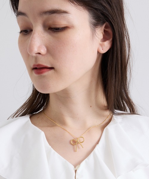 QUEENS COURT（クイーンズコート）の「リボンモチーフネックレス（ネックレス・レディース・シルバー系その他/ゴールド系その他・FREE）」の11枚目の写真