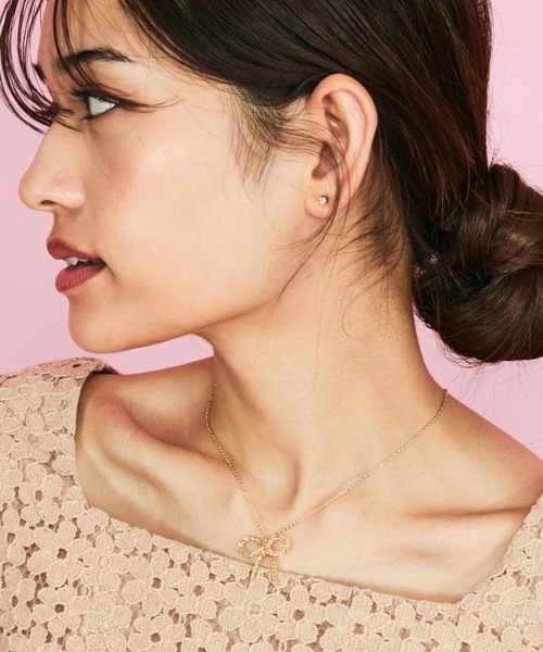 QUEENS COURT（クイーンズコート）の「リボンモチーフネックレス（ネックレス・レディース・シルバー系その他/ゴールド系その他・FREE）」の14枚目の写真