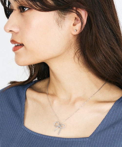 QUEENS COURT（クイーンズコート）の「リボンモチーフネックレス（ネックレス・レディース・シルバー系その他/ゴールド系その他・FREE）」の18枚目の写真