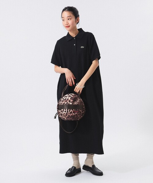 LACOSTE(ラコステ)の「【別注】LACOSTE / ロング ピケ ドレス(ワンピース・レディース・オリーブ/ネイビー/ブラック・38/34/36)」の6枚目の写真